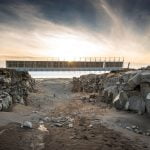 Bridge between continents in Reykjanes