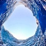 Iceland Ice Cave in Summer
